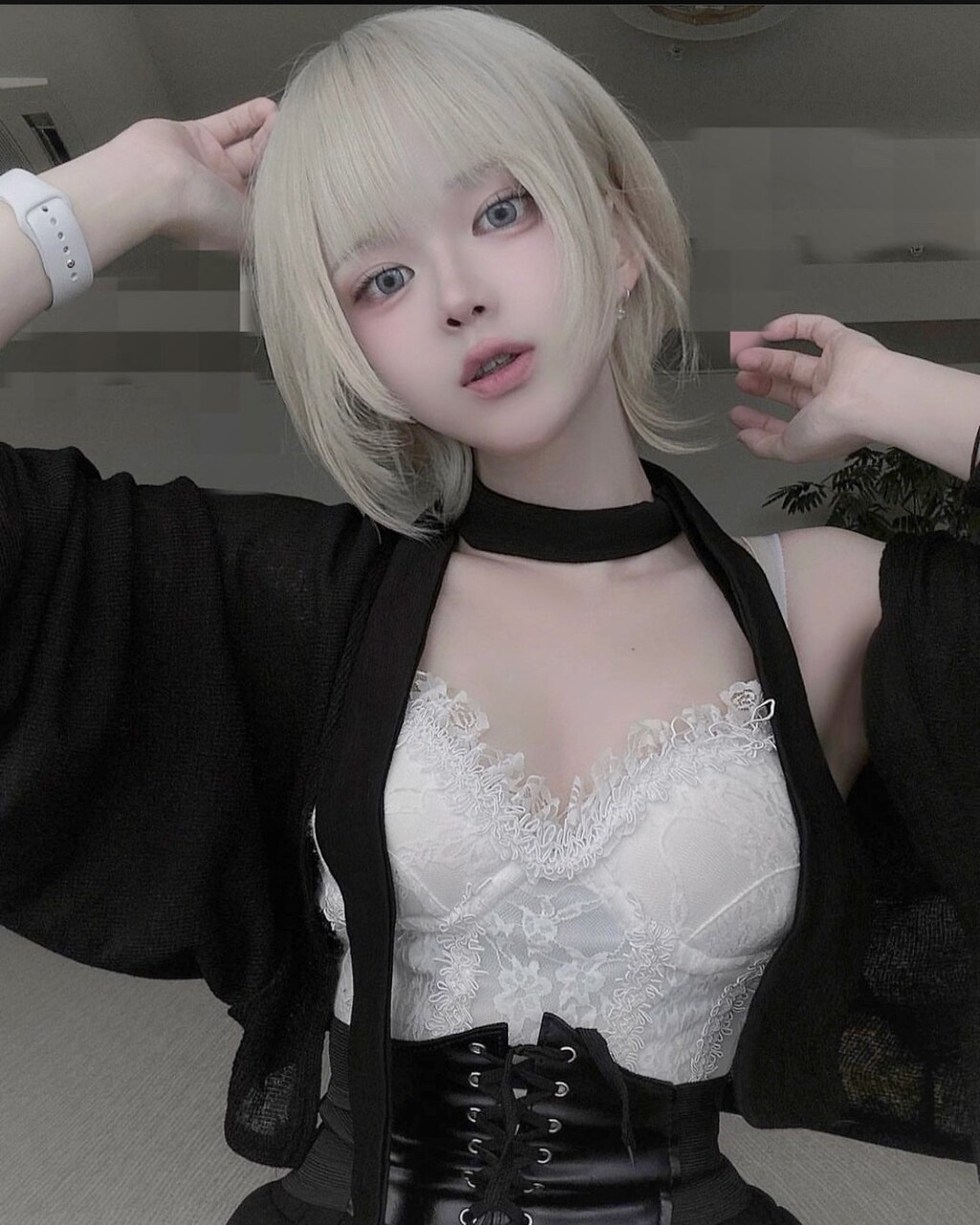 ハイトーン×エクステでブロンドウルフ【Mizuki】：L185470762｜アンク