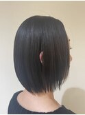 切りっぱなしボブ