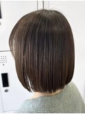ミルクティベージュカラーミニボブ大人ショートボブショート