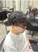 メンズパーマ ツイストスパイラル マッシュ メンズカット