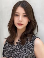 レイリー 原宿 表参道(Rayreee)&nbsp;ニュアンスマロンブラウン大人っぽきれいめヘア