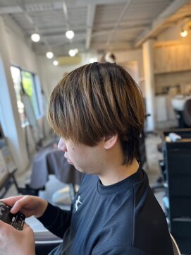 ソイクフ 高田馬場店(SOY-KUFU) ダークアッシュハイトーン韓国マッシュウルフブリーチ