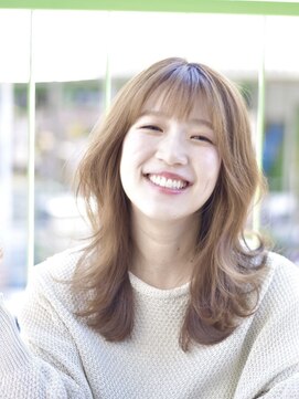 スイ(Sui) 前髪似合わせ/リフトレイヤー/ナチュラル/くびれ巻き/モテ髪