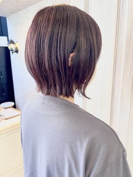 キャアリー(Caary) 福山市Caary20代30代40代大人暖色ブラウンナチュラルくびれボブ