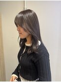透明感髪質改善ベージュダブルカラーミルクティーグレージュ