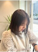レイヤーボブ×ラベンダーグレージュ〈流山おおたかの森〉