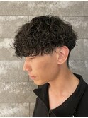 メンズマッシュ波巻きスパイラルパーマメンズパーマ