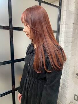 ギリア(Gillia) アプリコットオレンジ/艶髪/ロングヘア