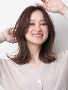 シェノン 赤羽店(CHAINON) 外ハネミディアム×暗めカラー大人の抜け感スタイル北区赤羽