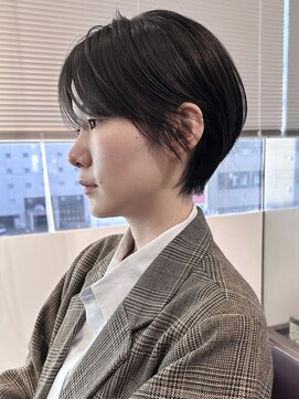 コル(col oodori) シースルーバング丸みショート/札幌ショート/札幌髪質改善