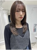 ロングレイヤーブラウングレージュ