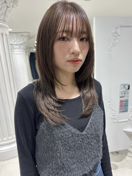 エアー 青山(AIR) ロングレイヤーブラウングレージュ