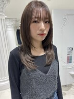 エアー 青山(AIR) ロングレイヤーブラウングレージュ