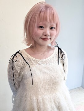 デコ(DECO) layer bob white pink