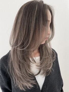 エレメント 五反田店(EREMENT) ハイライトカラーミルクティーベージュレイヤーカット
