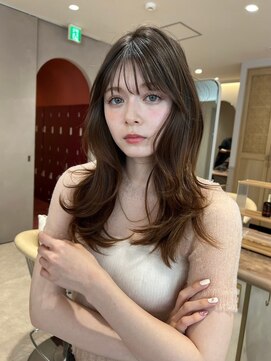 ジーナ 神戸 三田駅前(Zina) 髪質改善＊オリーブグレーくびれロング＊美髪【Zina三田】