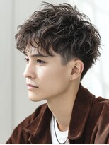 カットもパーマもイケメンパラダイス Men's天王寺 【柔らかニュアンス×好印象】軽束パーマショート