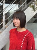 ラインの残るぷつっとボブ