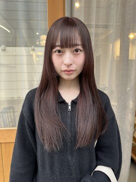 グロウ 渋谷西口(grow) マロングレージュラベンダーブラウン透明感カラーレイヤーカット