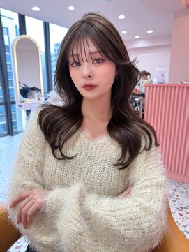 ボタン シブヤ(VOTAN SHIBUYA) 韓国ヘア/顔まわりカット/くびれヘア/前髪あり/大人上品