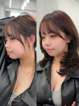 ミニョン(Mi9non) 【似合わせカット】仕事で結べるセミハッシュカット