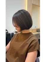 アトレ 南堀江店(attrait) ボブ×透明感オリーブベージュ