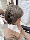 脱白髪染めハイライト