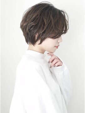 メルト 吉祥寺(melt) 【melt】横顔美人◎丸みショート×くせ毛風ニュアンスパーマ