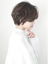 メルト 吉祥寺(melt) 【melt】横顔美人◎丸みショート×くせ毛風ニュアンスパーマ