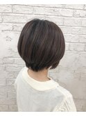 ショートボブ_大人ボブ_切りっぱなしボブ_グレージュ1053