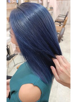 シェイプスヘアデザイン 自治医大店(Shape's hair design) ネイビーブルー