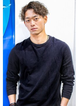 ローレル(Laurel) Laurel心斎橋○岩原基典○ツーブロック○パーマ○センターパート