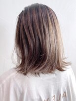 アイティーバイアルバム 藤沢店(IT by ALBUM) 3Dハイライトボブ_ミニウルフテラコッタくすみブルー_ba325202