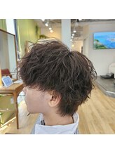 ギフト ヘアーデザイン(gift hair design) ケアパーマ波巻きスパイラル×エアリーマッシュショート