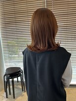 ヘアーエスクールシーユー 枚方T-SITE店(hair S.COEUR×Cu) #ブリーチなし#オレンジカラー