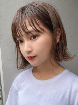 サンドシーン(sand scene) ボブ/インナーカラー/縮毛矯正髪質改善/ショートボブ/白髪ぼかし