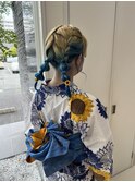 浴衣ヘア