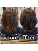 【ケアカラーコース】お客様施術事例