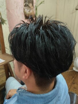 ロッソバイアルター 鎌取(ROSSO by aL-ter) ハイライト/マッシュパーマ/ウルフ/アッシュブラック石橋奈津子