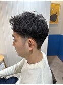 アップバング　清潔感UPパーマ
