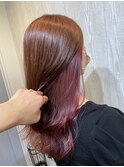 韓国風巻き髪ピンクバイオレット×ピンクブラウン☆
