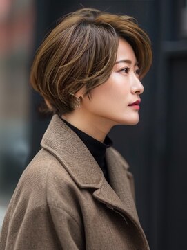 アルトリスト(Altruist Aging×HAIR&SPA) ☆イメチェンピンクベージュアンブレラカラー前髪クールショート