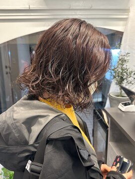 ラレイ ハラジュク(Lalei harajuku) 【白石】くしゃっと毛先ニュアンスパーマ/ボブパーマ