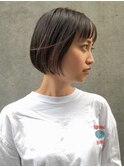 綺麗なラインのボブインナーカラー◎