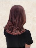 20代30代40代大人可愛いゆるふわうる艶モーヴカラー毛先カール