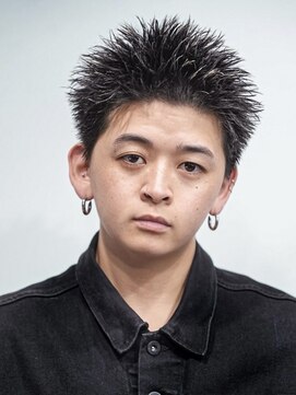 オーシャントーキョーオーバー 渋谷(OCEAN TOKYO OVER) メンズショートスパイキーアップバングビジネスヘア