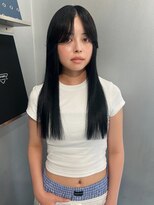 ペレ 梅田(PELE) ホワイトグレージュ/デジタルパーマ/チェリーブラウン