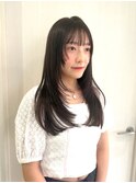 ブルーブラック/ブルージュ/韓国/ブリーチなし暗めカラー