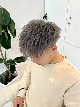 アリープパロット(ALEAP parrot) メンズカット/ブリーチ/アッシュグレージュ