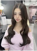 ６トーン/ダークグレージュ/地毛風カラー/韓国ヘア【Kaya】
